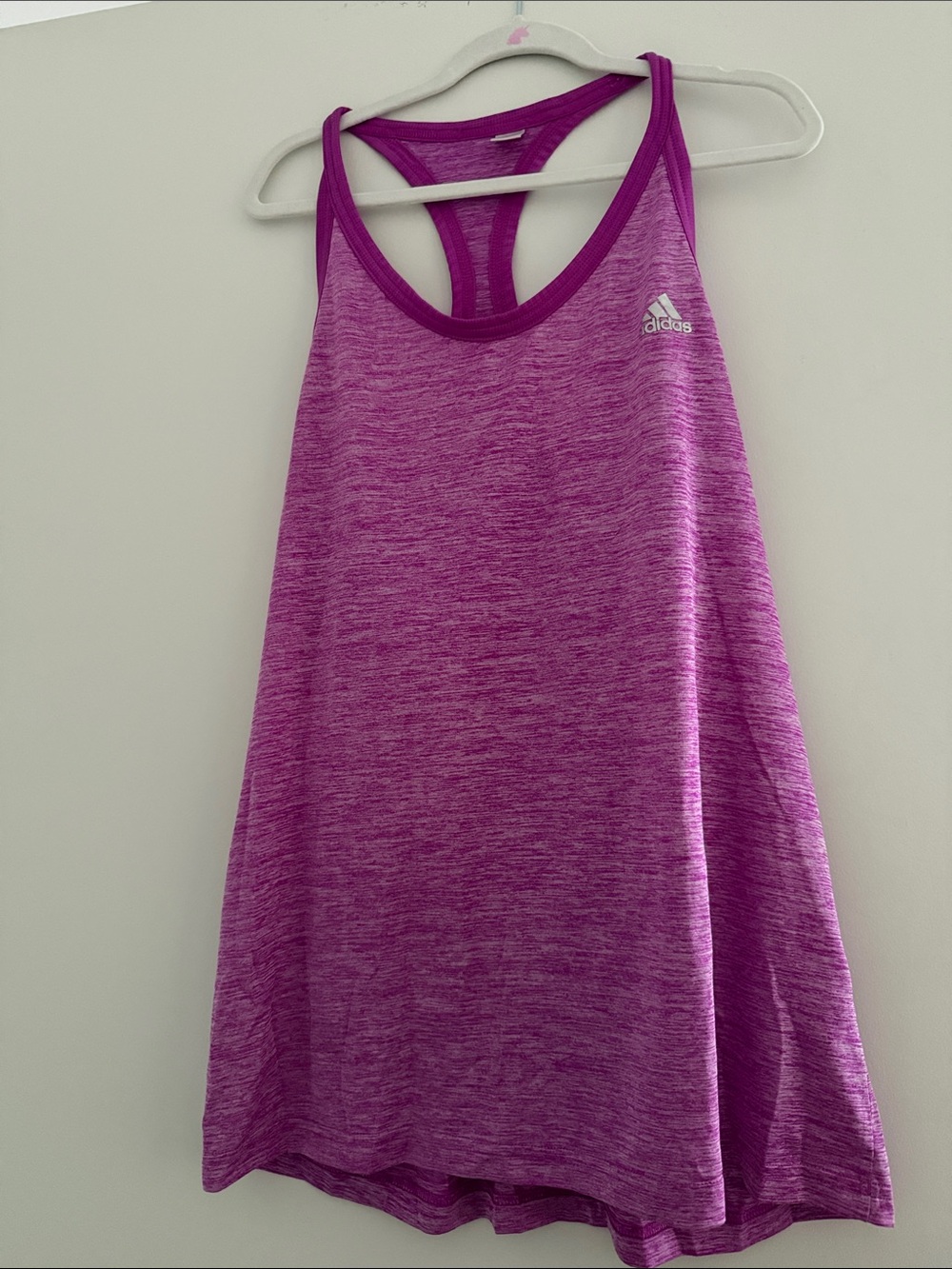 adidas size M Heathered Magenta Racerback Tank